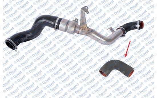 NIFEA 20022 Turbo Hortumu Turbo Hortumu Ok Ile Gosterilen Kucuk Hortum Ford Mondeo Iv 1.8 Tdci
